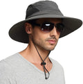 Sun Protection Wide Brim Bucket Hat Waterproof Breathable Packable Custom Boonie Hat for Fishing Sun Hat for Men Women