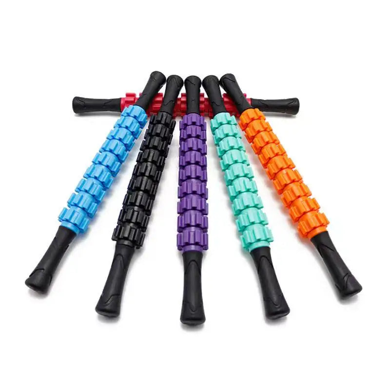 High Quality Portable Muscle Roller Tool Gear Body Massage Sticks Fitness Yoga Physical Therapy Muscle Recovery Gym Settings TPR