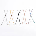 Stainless Steel Adjustable Slider Bracelet Hypoallergenic Slider Bracelet Extender Chains with Ball Ends
