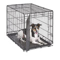 Factory Single Double Door Foldable Stainless Steel Pet Pen Indoor Dog Kennels Dog Crate Dog Cage Wired