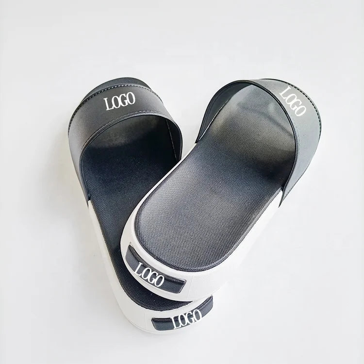 EVA PVC logo Mens slippers Outdoor Street Wear Sleepers Slides for Men Unisex Sandals Flat Shoes Slipper