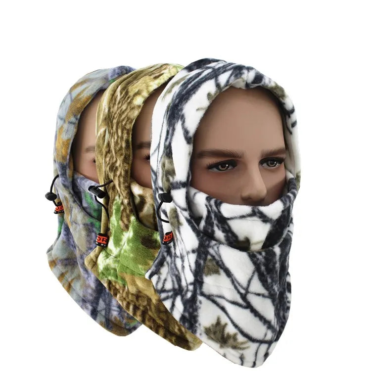 Winter Fashion Beanie Windproof Fleece Hood CS Balaclava One Waterproof Breathable Motorbike Bicycle Outdoor Sport Checked