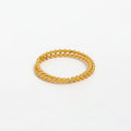 High End 18K Gold Plated Stainless Steel Bead Cross Rings for Women Trendy Jewelry Wholesale