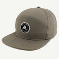 Oem Custom 6 Panel Cotton Woven Patch Flat Brim Golf Hats Snapback Cap for Men