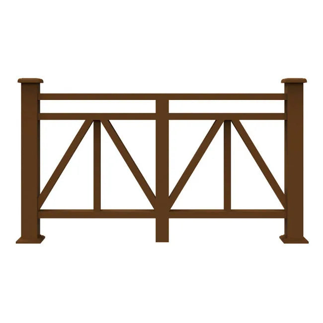 Wood Plastic Composite WPC Handrail Outdoor Balustrade for Balcony Weather Resistant Anti-slip Long Life