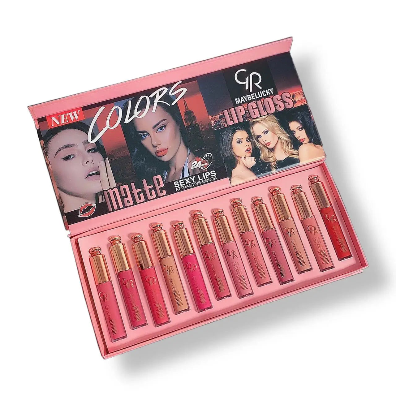 Factory Latest 12 Colors Matte Lipstick Makeup Waterproof Long Lasting Lipstick Pencil Set