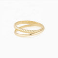 Stainless Steel Braided Twisted 2 Cross Rings for Women