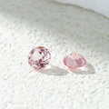 Starsgem Wholesale Loose Synthetic Round Brilliant Cut Different Size Lab Created Padparadscha Sapphire for Making Jewe