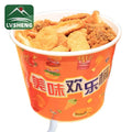 Logo Printed Disposable Paper Popcorn Paper Bucket KFC Fried Chicken Paper Bucket for Food Packing