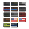 Various Colors American Flag Pvc Badge Patches for Clothes