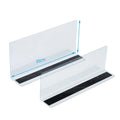 Hookei Acrylic Pvc Plastic Clear Pharmacy Store Supermarket Shelf Dividers with Magnetic
