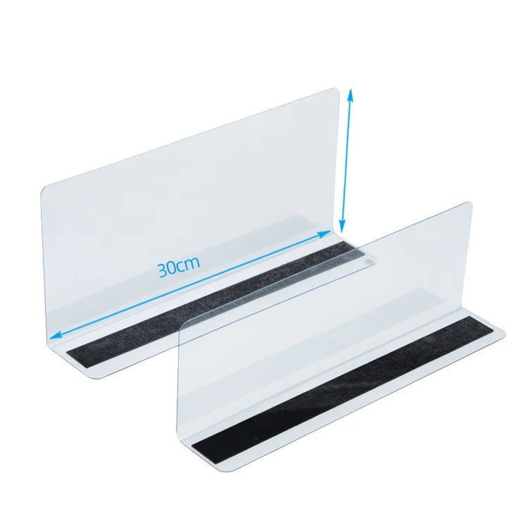 Hookei Acrylic Pvc Plastic Clear Pharmacy Store Supermarket Shelf Dividers with Magnetic