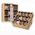 Hot Selling 12-Cube Plastic Jars Bamboo Spice Jar Rack High Quality 3 Tiers Bamboo Inspirations Spice Rack Organizer Set