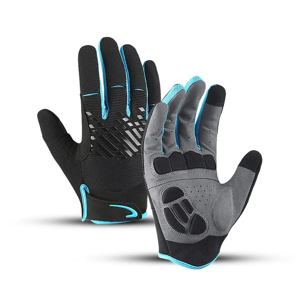 Outdoor Summer Autumn Full Finger Comfortable Spandex Gloves Riding Gloves