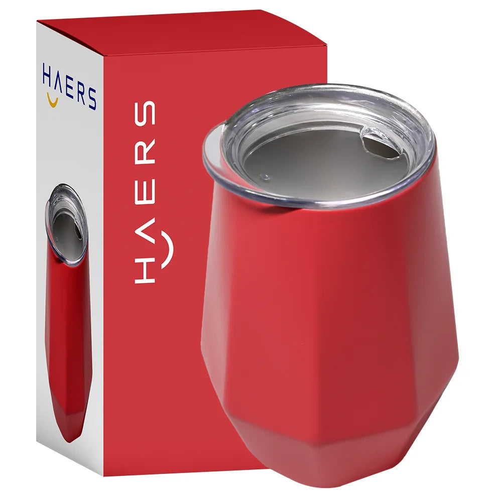 HAERS New Best-Selling High-Quality Powder Spraying Double Stainless Steel Home Party Mugs