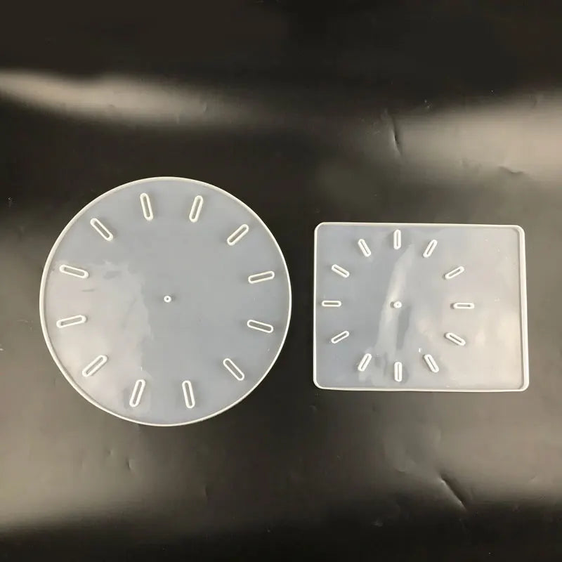 Early Riser 32cm 12.6 Inch Large Round Rectangular Clock Resin Silicone Mold Home Handmade Bell Jewelry Tools DIY Epoxy Moulds