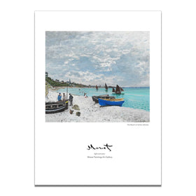 Monet's Work Canvas Blue Sea Beach Poster Print Wall Picture Nordic Style Decor Oil Painting on Canvas Posters Print Art Picture