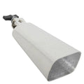 6 Inch Cowbell Silver Steel Alloy Cow Bell Cheering Singing Bell for Drum Set Kit Percussion Instrument Accessories