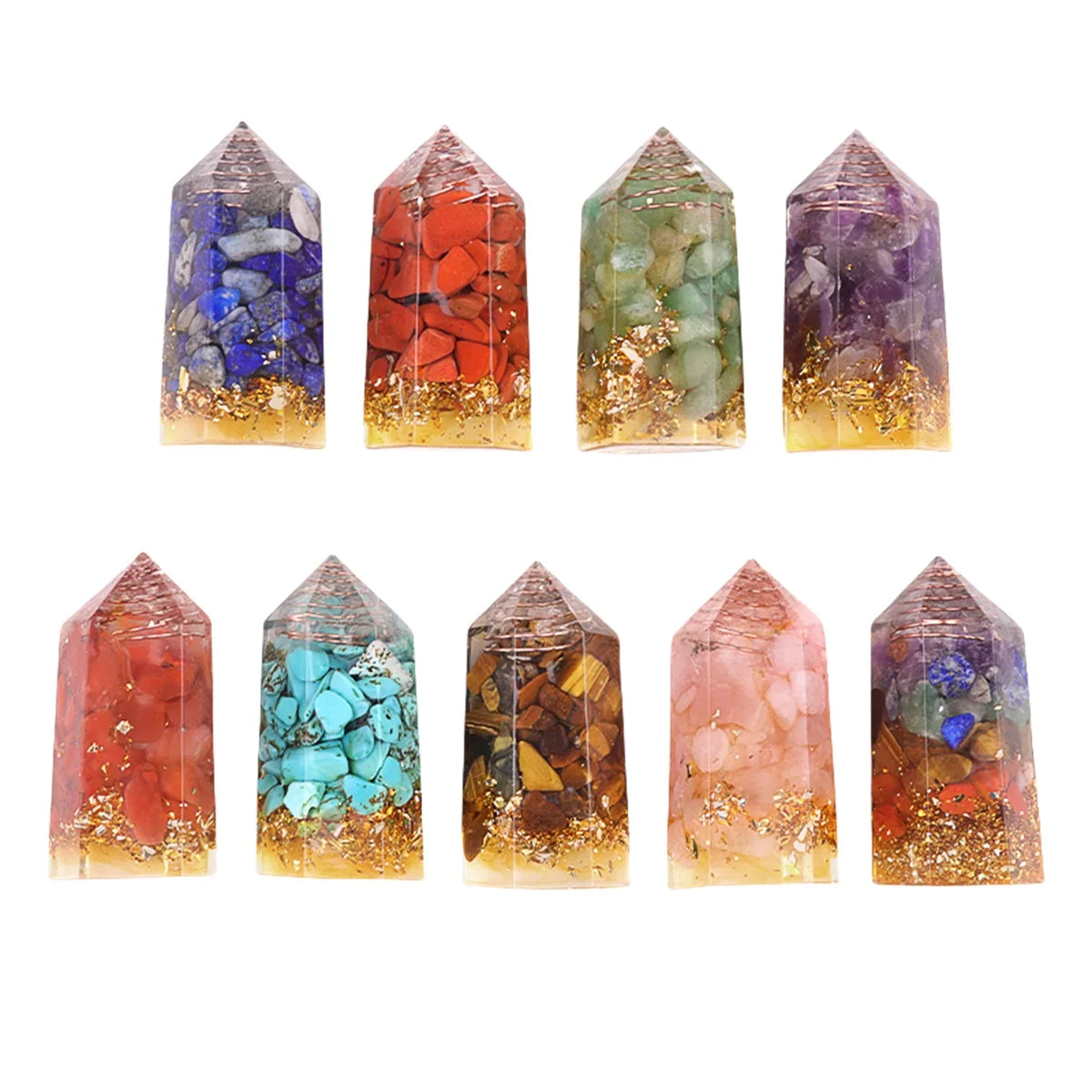 Hot Sale Factory Main Product Natural Multiple Color Crystal Gemstone Agate Hexagonal Prism Crystal for Decoration