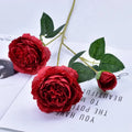 DREA Home Office Parties Wedding Decoration 3 Forks Artificial Peonies Bouquet Peony Artificial Flower