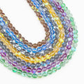 Wholesale Smooth Round Synthetic Moonstone Beads Glitter Shining Austria Crystal Loose Beads for Jewelry Making DIY 15''