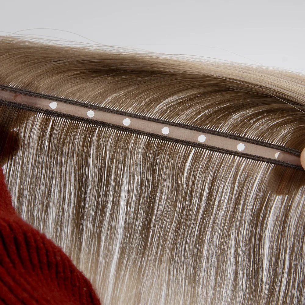 Natural Brown Invisible Russian Hair Extensions Double Drawn Twin Tab Butterfly Weft Invisible Tape Ins Xo Flat Weft