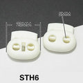 Drawstring Cord Locks with Spring Stop Toggle Plastic Fastener Cord Locks Convenient Stopper for Drawstring Cord