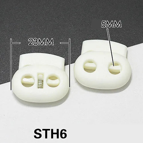 Drawstring Cord Locks with Spring Stop Toggle Plastic Fastener Cord Locks Convenient Stopper for Drawstring Cord