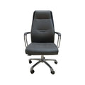 Ergonomic High Back Swivel Office Chair Contemporary Design Synthetic Leather Adjustable Height 3-Year Warranty Aluminum Alloy