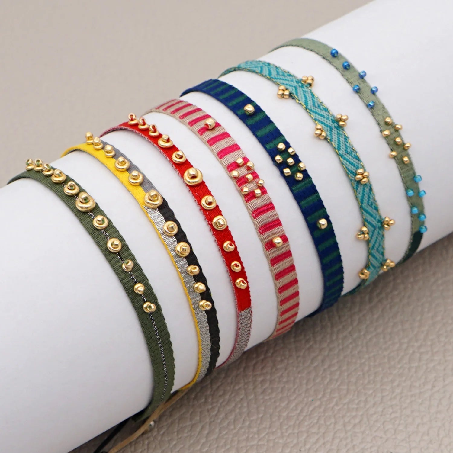 Go2boho Braided Bracelets for Women Gift Pattern Adjustable Rope Boho Handmade Bracelet Vintage Colombia Wayuu Jewelry Wholesale