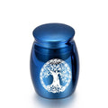 Tree of Life Funeral Cremation Urns Container Jar for Ashes Memorial Mini Urn Made in Zinc Alloy 30x40mm MegaBDM