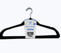 Shiyong Custom Wholesale 5packs With Paper Card Velvet Hangers  Cheap Coat Non Slip Suit Coat Pants Hangers
