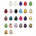 Diy Dress Jewelry Drop CZ Diamond Teardrop Crystals Glass Drill D-shape Handmade Stainless Steel Claw Setting Sewing Rhinestone