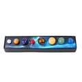 NEW Eight Planets of the Solar Systmen Natural Gemstone Ball Kit Universe Planet Teaching Science Crystal Ball Box Set