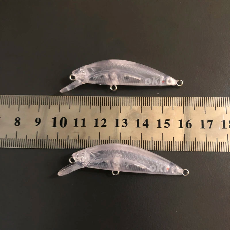5cm 6.5g Fishing Lure Minnow Wobbler Sinking Trolling Swimbait Artificial Hard Bait Stream Trout Bait Bass Unpainted Lures