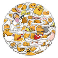 60PCS Funny Cute Cartoon Lazy Egg Decals for Car Phone Laptop DIY Gudetama Sticker
