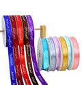 Wholesale High Tenacity 100% Polyester Single Face Solid Color Satin Ribbons with Custom Printed Logo for Decoration