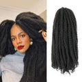 Marley Twist Braiding Hair 18 Inch Long Cuban Kinky Straight Crochet Synthetic High Density 200% Marley Hair Extensions