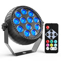12LED Rgb 3 in 1 Battery Remote Control  Par Light Strobe Light for Parties Weddings Bars Ktv Disco Dj Shows Concerts Par Lamp