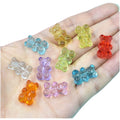 Jelly Clear Resin Bear Statue Creative DIY Phone Case Accessories and Necklace Material Handmade Resin Crafts