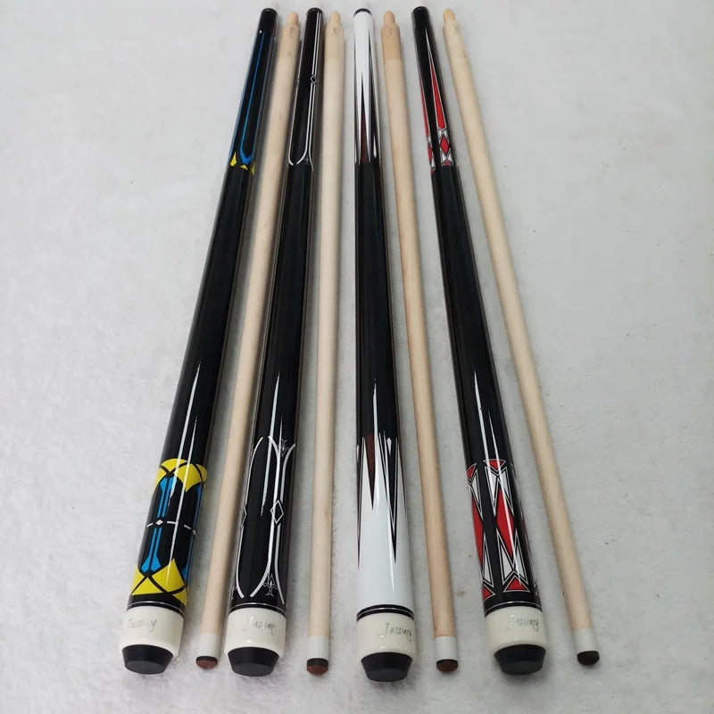 Jassinry Maple Wood Carom Cues 142cm Pool Billiards Cue Sticks in 12mm Wood Pin 3 Cushions Cue Sticks Billiard Accessories