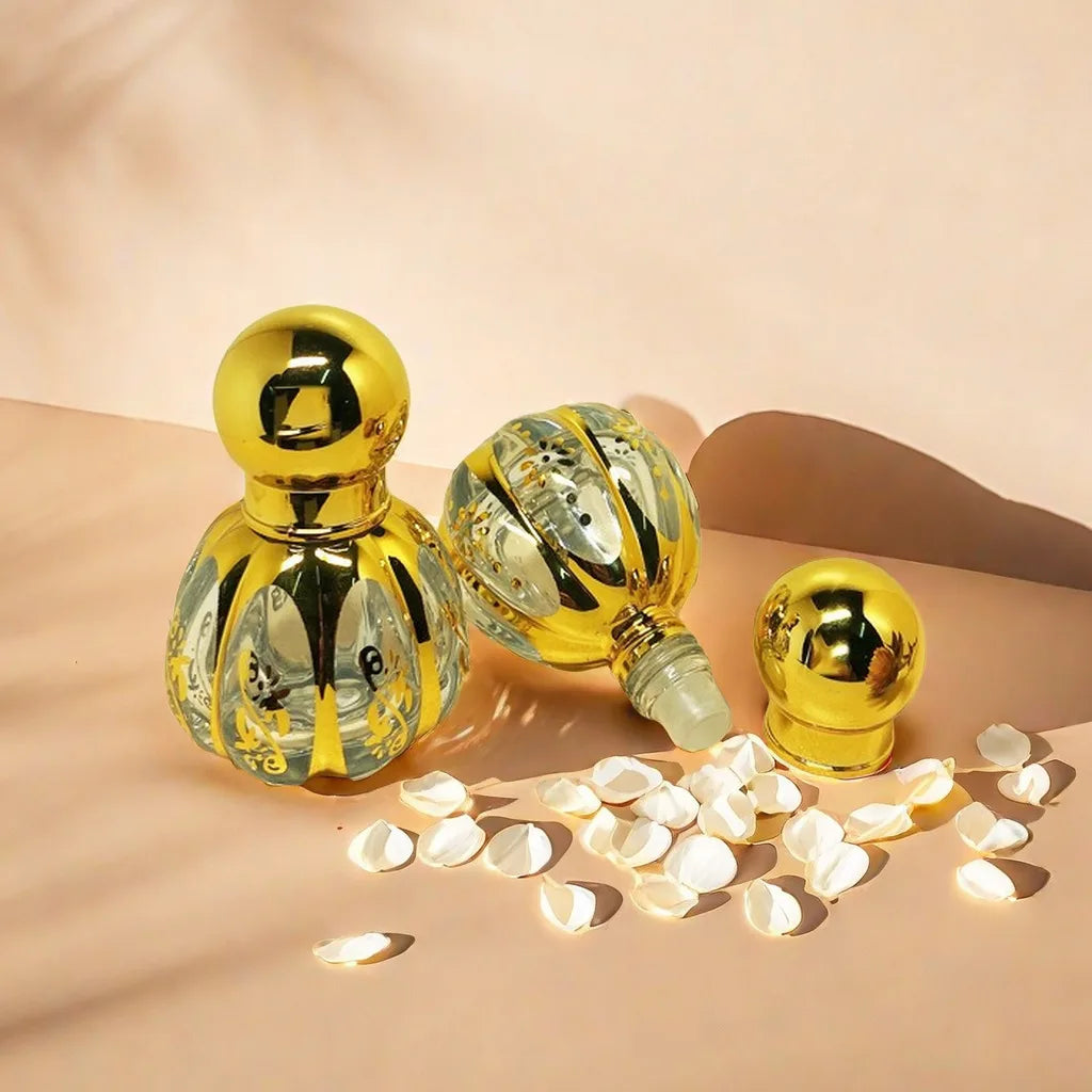 Factory Price Roll on Perfume Bottle Empty Luxury Glass Roller Ball Essential Oil Bottle 3ml 6ml 12ml