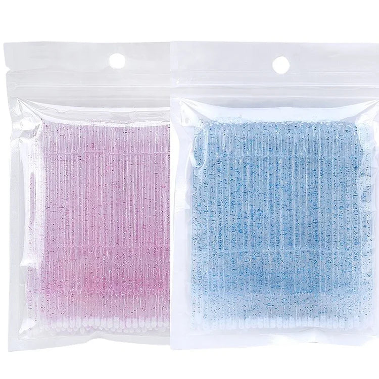 Cheapest Dental Micro Brush Applicator Disposable Mascara Wands Crystal Glitter Micro Brush for Eyelash Extension