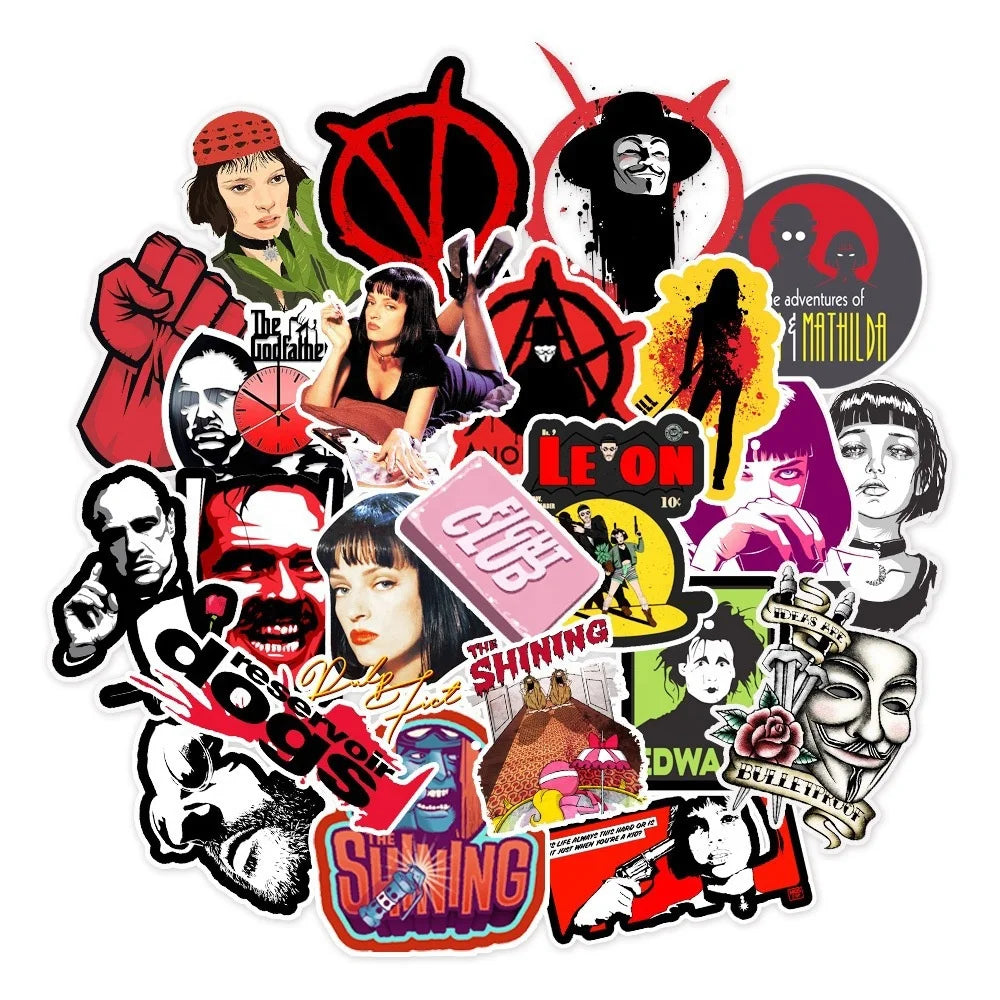 50Pcs Kill Bill Movie Graffiti Sticker Girl Woman Skateboard Water Bottle Car Bike Laptop Luggage Wall Stickers