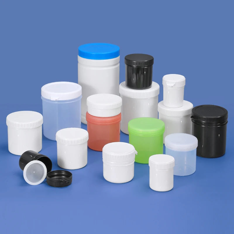 Factory Price 16oz 32oz Wide Mouth Food Storage Jar Empty Canister Container for Dry Food Cream Candy-200ml Plastic Cap
