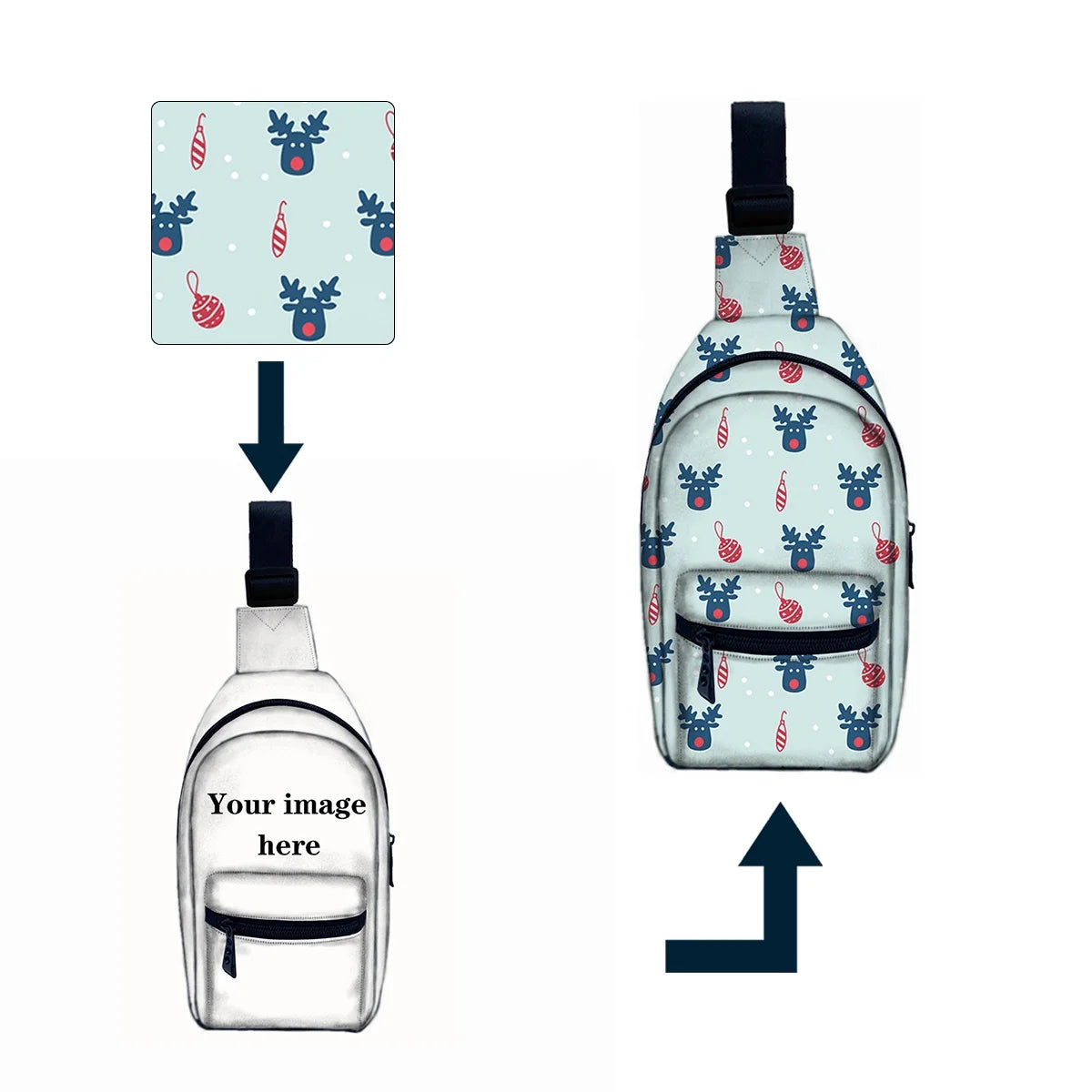 New Fashionable Functional Tarpaulin Sling Bag Sport Style Anti-Theft Shoulder Bag with Custom Logo Made of Polyester