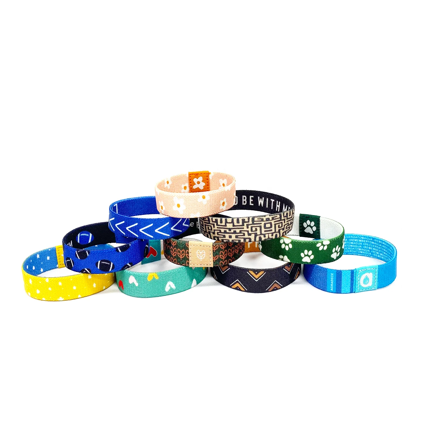 Activity Fitting Wristband Promotional Product Fabric Elastic Wristband