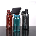 Creative Advertising Portable 600ML Plastic Ins Sports Water Bottle with Phone Stand New Design Custom Logo Drinkware