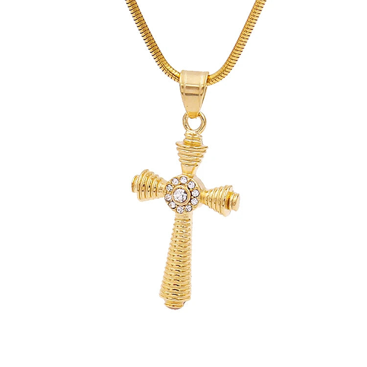 Fashion Jewelry Cross Necklace Stainless Steel Cross Pendant Women America Gift Party Necklaces Pendant Wedding Cross Europe