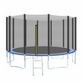 Recreational Outdoor Trampoline With Ladder Safety Net and Basketball Hoop Factory Sale Price